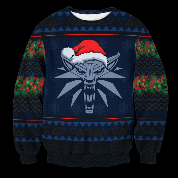 Witcher Geralt Christmas Unisex Wool Sweater